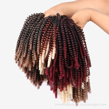 Cheap 8 inch nubian braid hair ombre #1 crotchet hair 10 inches ghana private label  spring curl hair
